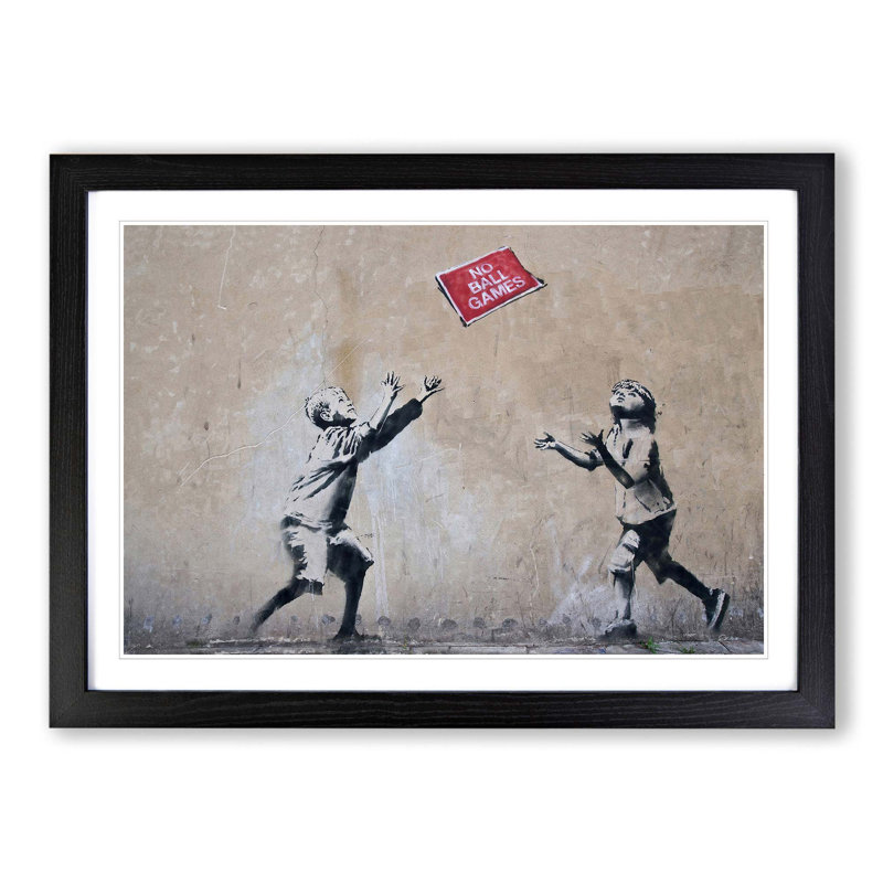 Banksy - Single Picture Frame Print, Black
