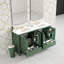 Meuble-lavabo moderne de 60 po - Portes à fermeture douce, étanches et tablettes intégrées?-1697792356