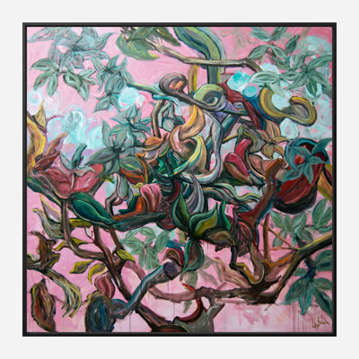 Aviary II - Artist Enhanced Canvas Print