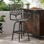 TABOURET DE BAR EN FONTE D'ALUMINUM