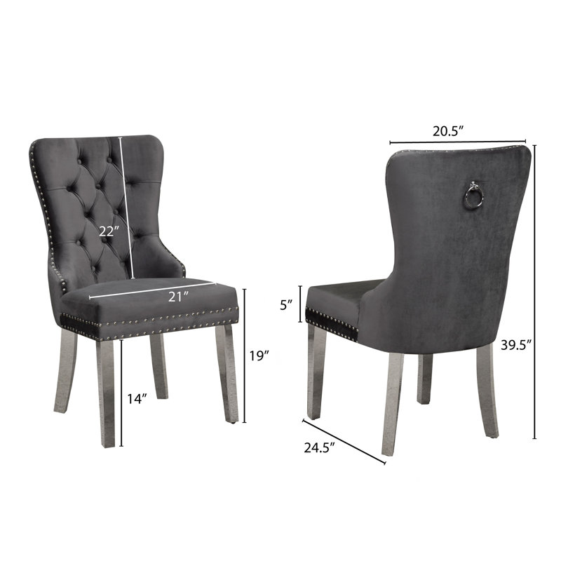 Chaise d'appoint Jaunna, Gris