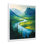 Mountain River Reflections In Rocky Mountains II - Paysages, art mural, salon