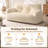 Colman  59" Wide Bean Bag Chair,Corduroy Lazy Sofa,Loveseat-369471924-387399766