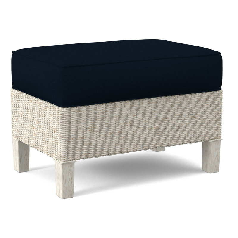 Gibraltar Ottoman, Gray Sugar Performance; 0863-84, Antique Frost White