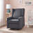  Small Space Contemporary Wingback Fabric Pushback Swivel Recliner for Living Room, Bedroom and Nursery