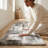 Alban Abstract Shag Charcoal Area Rug-240118479