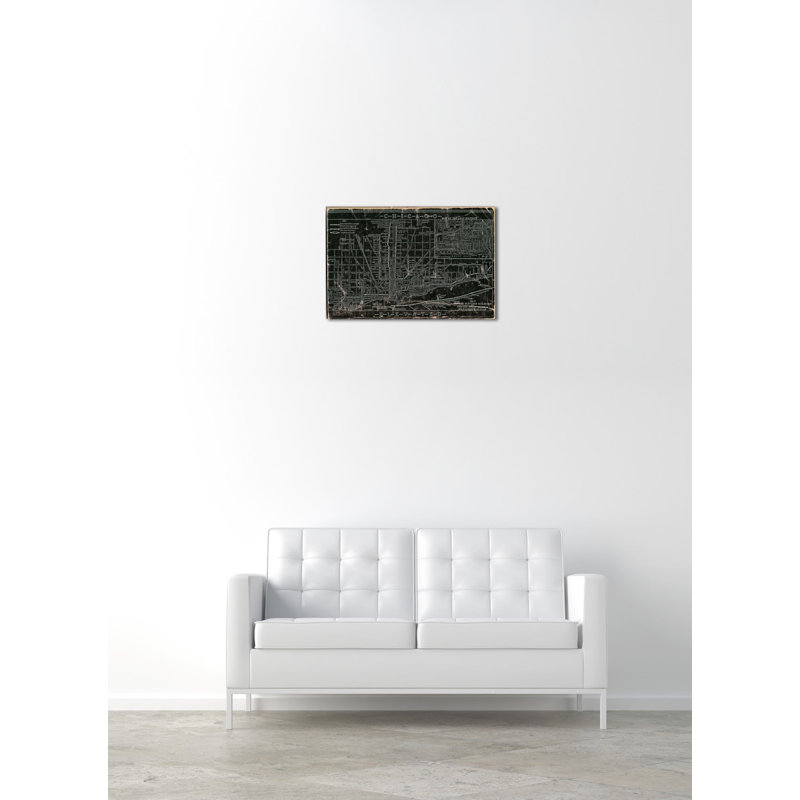 Hatcher & Ethan Chicago Railroad - Impression sur toile, 16 po x 24 po, Toile tendue