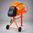 5 Cu. Ft Electric Cement Mixer with Cast-Iron Drum and Steel Frame