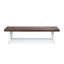 Bancs d'extérieur Carlisle, brun foncé sablé + blanc (ensemble de 2)-1584717596