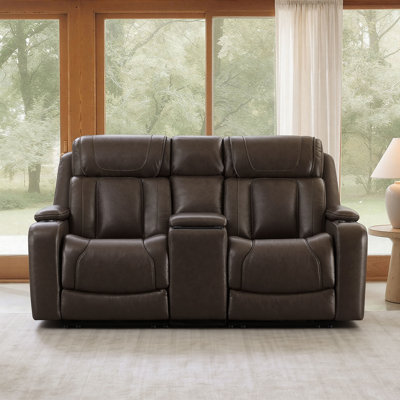 Alburtis 74.4'' Power Reclining Sofa With Console, Triple Motors, Power Headrest, Power Lumbar And Super Zero-Gravity