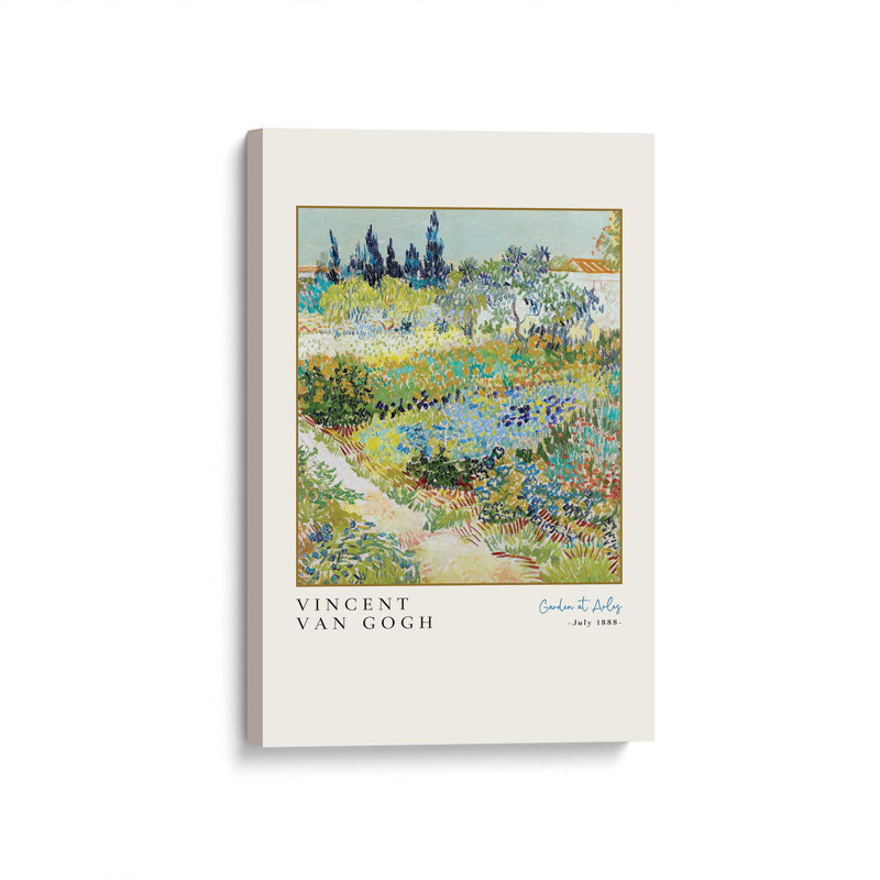 Jardin Van Gogh à Arles, Toile tendue, H 36 po x l 24 po x P 1,25 po
