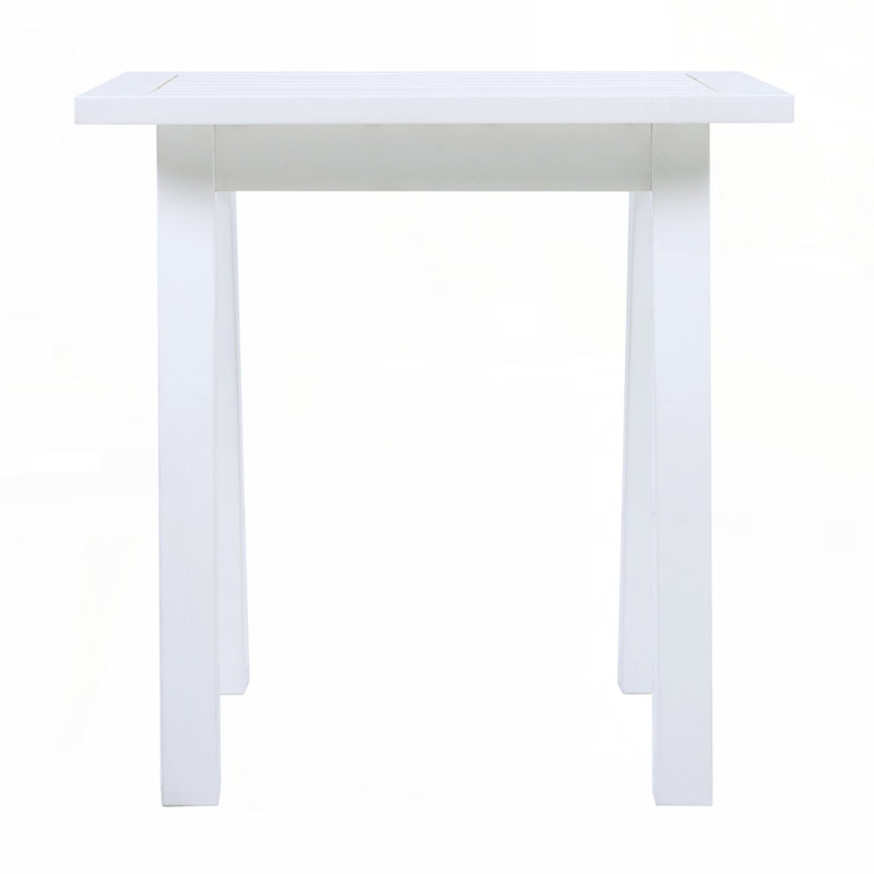 Table d'appoint en bois d'acacia, Blanc