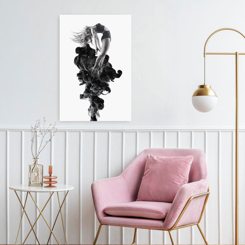 Rafale d'art contemporain abstrait, H 24 po x l 16 po