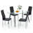 Suhani 4 - Person Glass Top Four Leg Dining Set-1290101016-1290101019