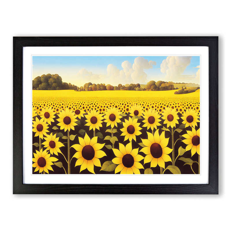 Glorious Sunflower Field - Single Picture Frame Print