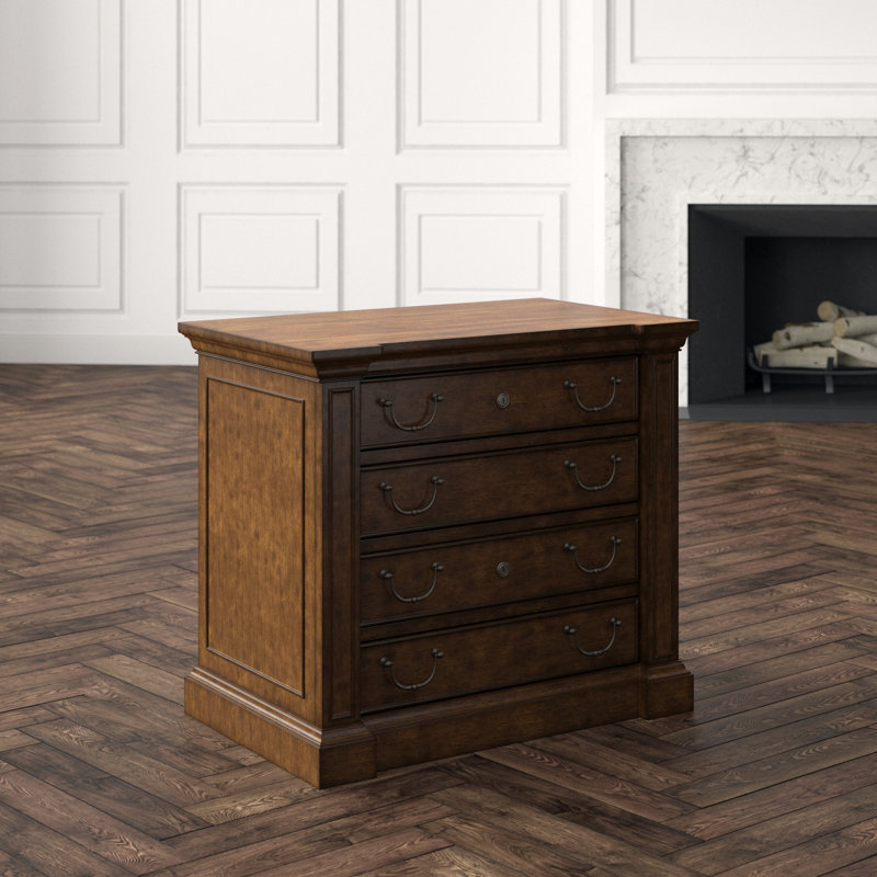 Charlotte Two Drawer Lateral File, Brown