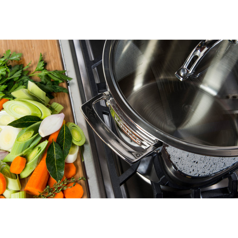 Viking Contemporary 3-Ply Dutch Oven with Glass Lid, 8 Qt.