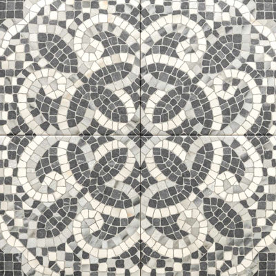  Carreau de sol en porcelaine satinée à motifs 8 po x 8 po Roman Road