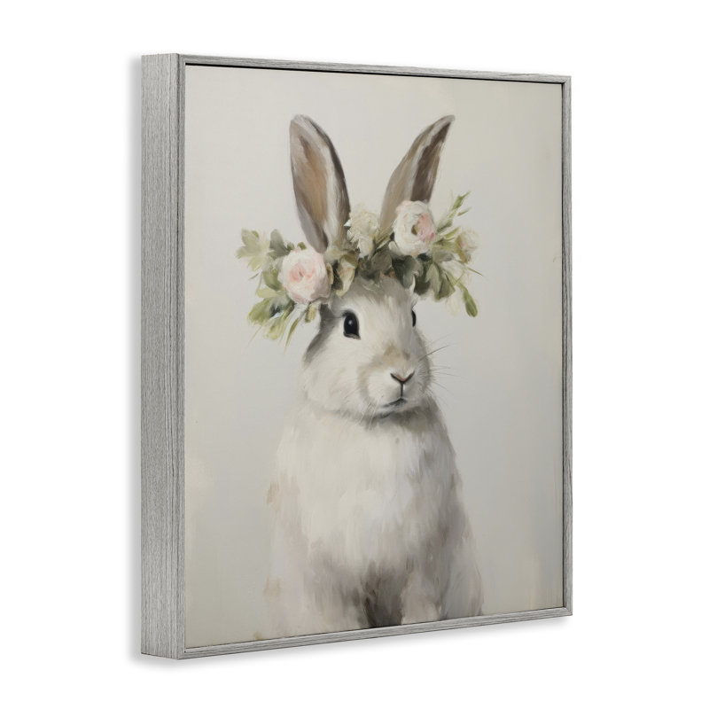 Couronne de lapin, estampe numérique par Arlington Prints, Estampe numérique Farmhouse, H 14 po x l 11 po