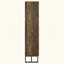 Armoire d'appoint à 8 tablettes en chêne rustique et bronze industriel