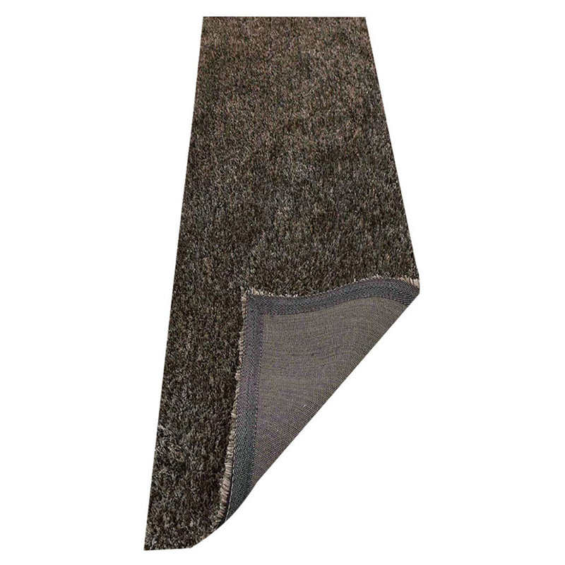 Camarato Hand Tufted Shag Polyester Eco-Friendly Area Rugs - Runner, Gray White Color, Plain Solid Design, High Pile Thick Handmade Anti Skid Area Rugs for Living Room, Bed Room