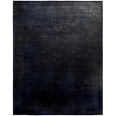 Overdyed One-of-a-Kind 12' 0" X 15' 5" Hand Knotted Area Rug