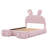 Lovely Cartoon Ears Design Upholstered Platform Bed with Light