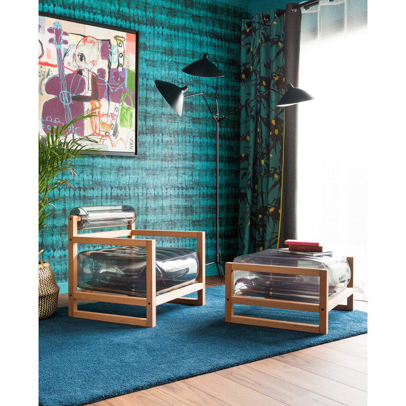 Yoko Outdoor Ottoman, Black