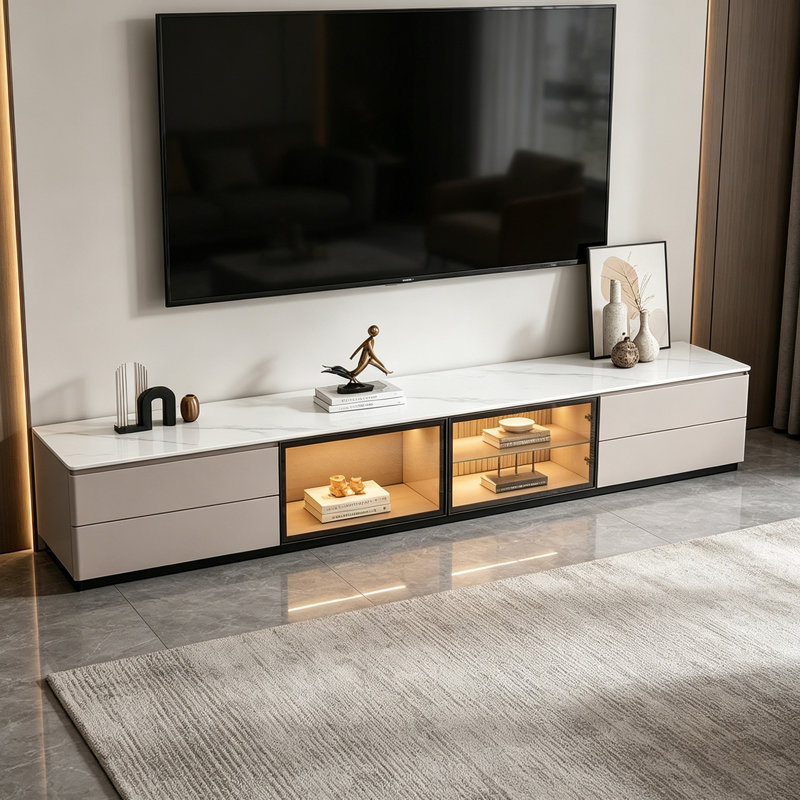 Gellert, Beige/White, 17.71" H x 78.74" L x 15.74" W