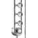 Saturn 8-in Rain Showerhead Shower System with 3-Body Jets and Multi-function Handshower Chrome