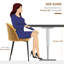 Chaise d'appoint en velours jaune