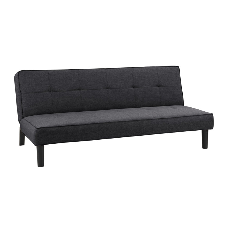 Aadhya Twin 70'' Upholstered Convertible Sofa, Dark Gray