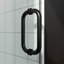Porte de douche sans cadre l 28 po x H 72 po - Verre trempé de 3/8 po (10 mm), balançoire simple articulée, installation réversible, porte de douche