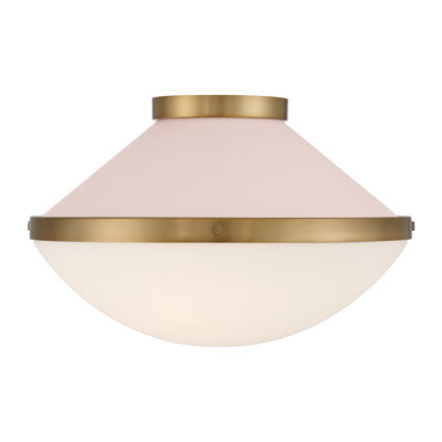 Bolderberg 2 Light Vibrant Gold Flush Mount