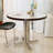 White&Silver Round Sintered Stone Dining table