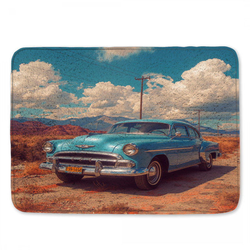 Tapis de bain Vintage, L 34 po x L 21 po