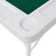 Table carrée pliante à cartes avec feutre vert, plateaux à puces et porte-gobelets pour 4 joueurs, table de poker et de Mahjong portable et durable