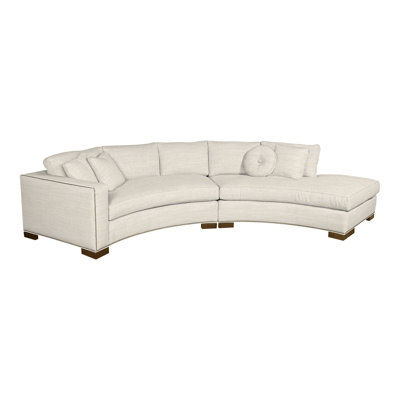 Bennett By Michael Weiss Upholstered 89 " L-Shaped and Curved Sofa & Chaise