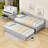 Twin Upholstered Daybed with Pop Up Trundle-608893598