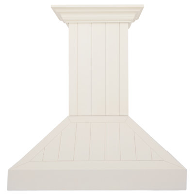Hotte murale en bois blanche ZLINE - avec moteur (KPTT) ZLINE