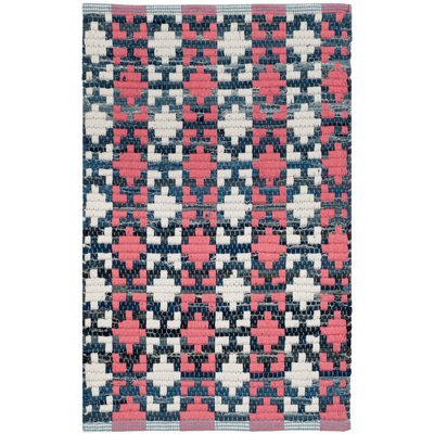 Montauk Hand Woven Cotton Geometric Rug