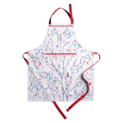 Tablier de Noël féerique Maison d'Hermine 100 % coton - 70 x 80 cm