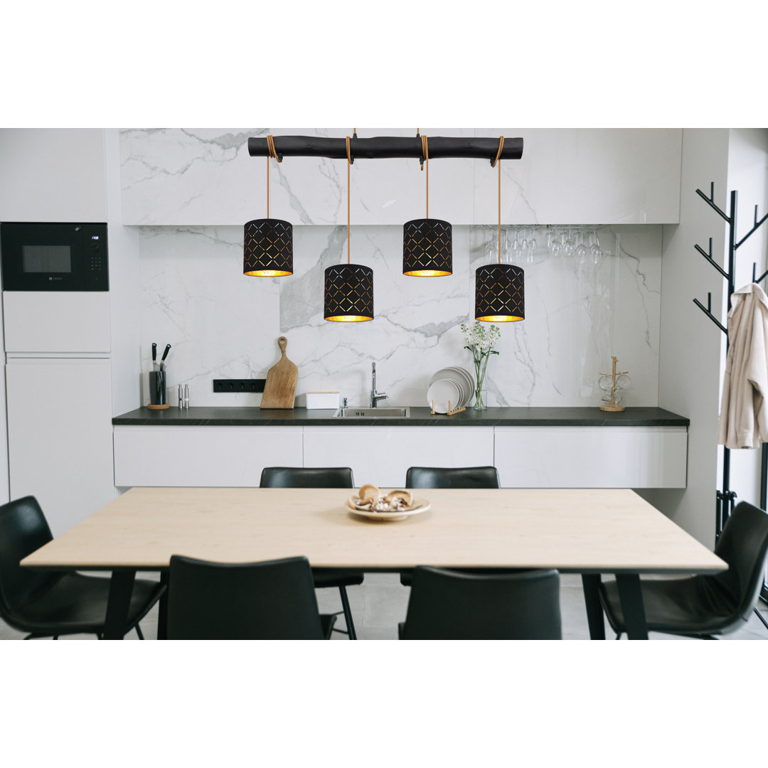 Ellajean 4 Light Kitchen Island Linear Pendant