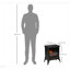 Axbridge Electric Fireplace Stove, Freestanding Fireplace Heater W/ Flame Effect