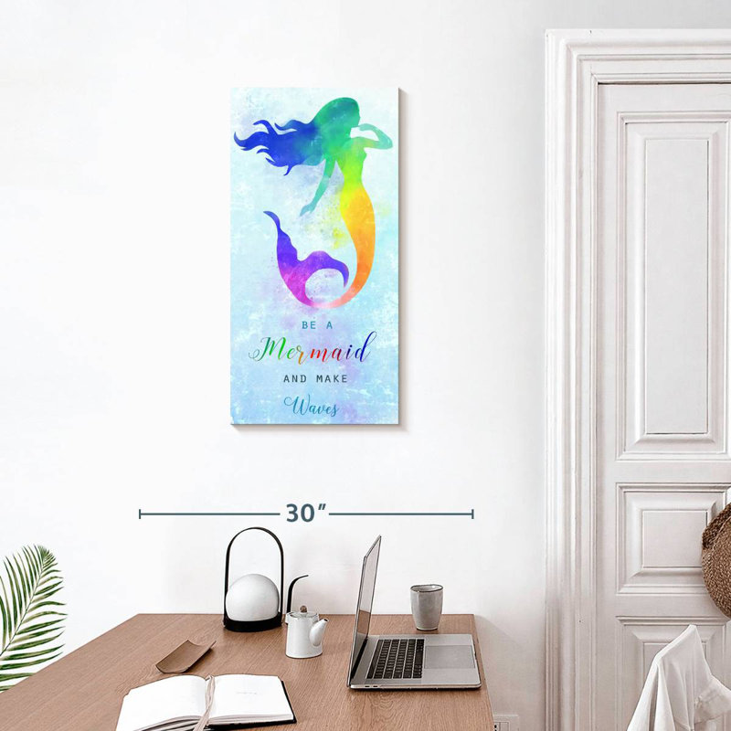 Mermaid Making Waves, 30" H x 15" W