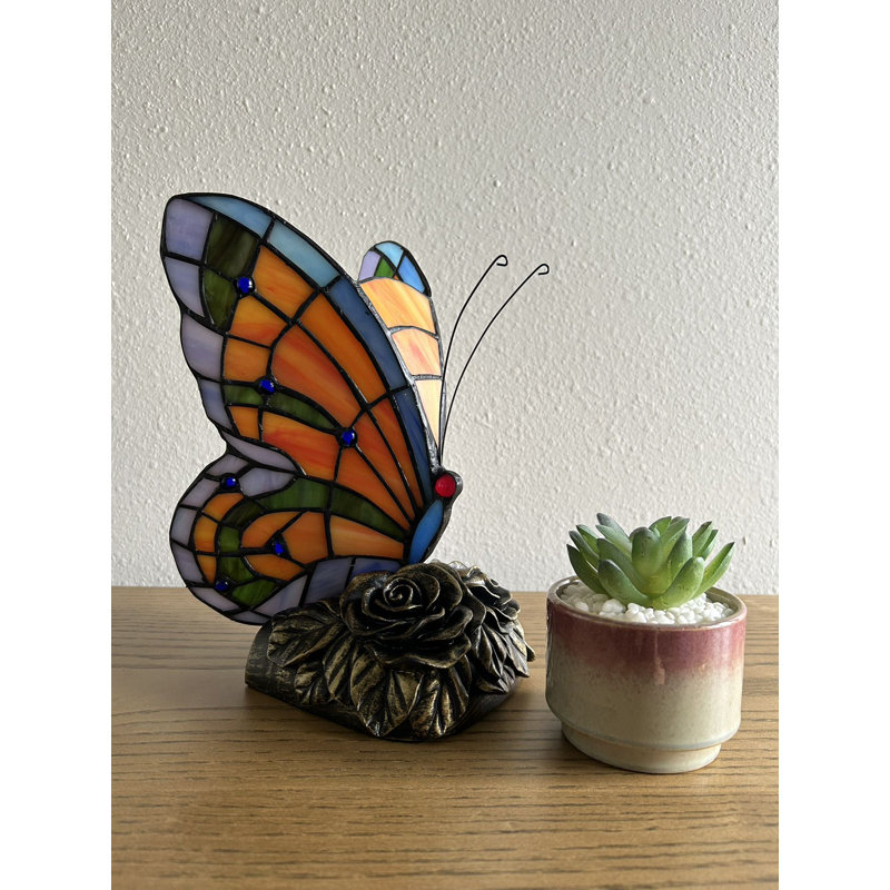 Mini lampe de table Tiffany Butterfly