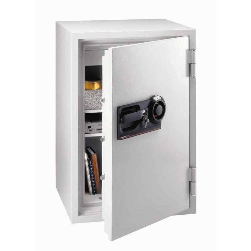 Medium Light Gray Fireproof Safe with Combination Lock