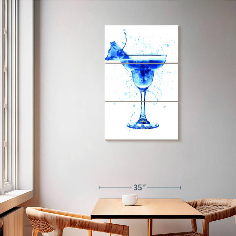 Yarlin Cocktail Drinks Glass WC II, 57" H x 36" W