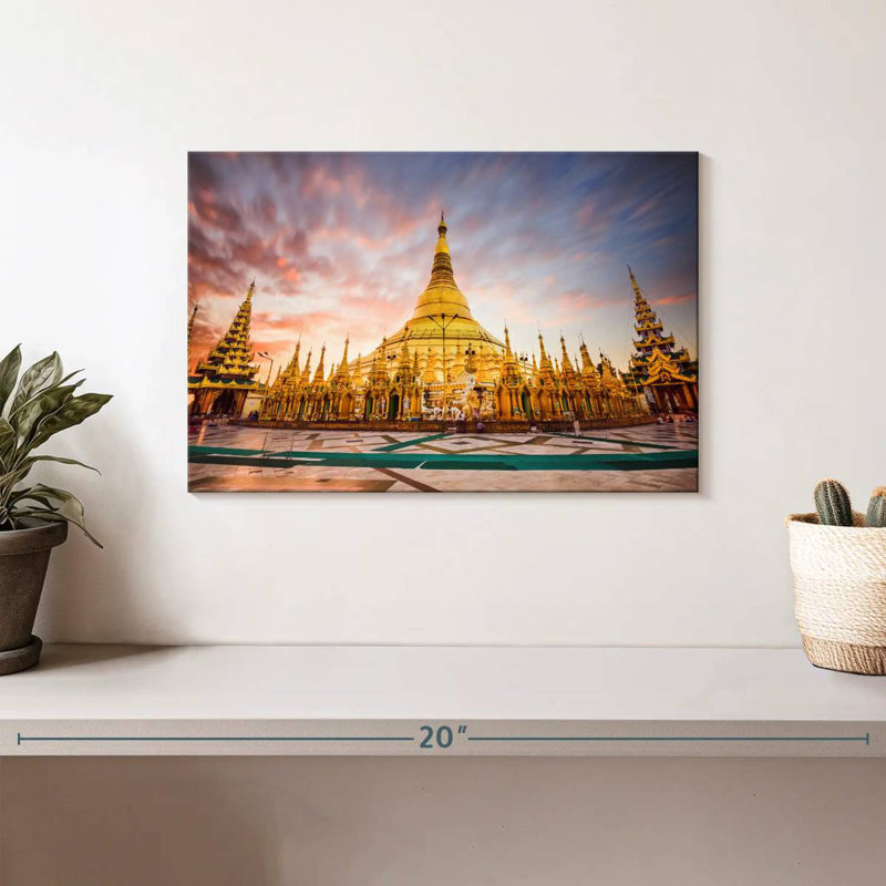 Pagode Shwedagon, Myhara, H 8 po x l 12 po