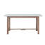 Ensemble de salle à manger d'extérieur 5 pièces, table rectangulaire avec trou pour parasol et quatre chaises-2034829699-2034829696